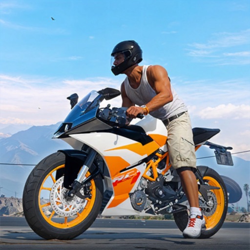 摩托竞速游戏开放世界 城市 公路 街头 赛车 游戏 3D