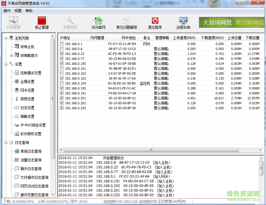天易成网管系统