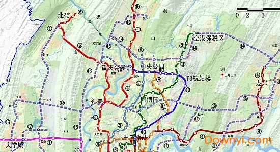 重庆轨道交通规划图高清版