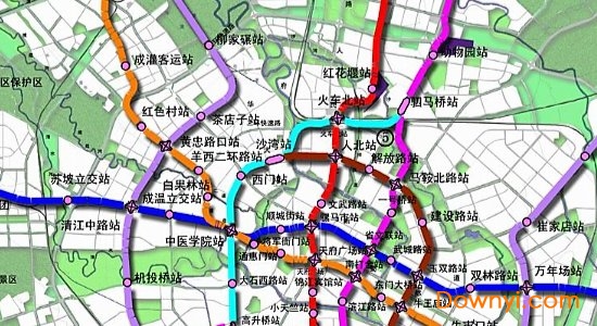 成都地铁规划2020高清版 成都轨道交通规划图高清版