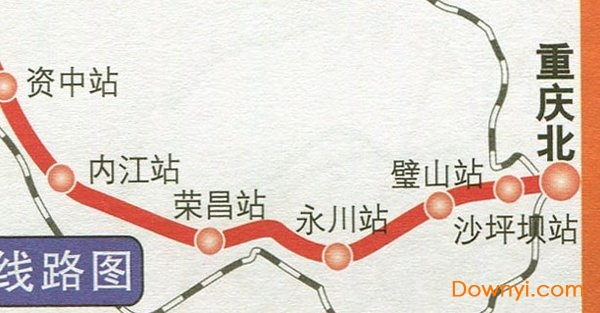 成渝城际铁路线路图 成渝城际铁路图