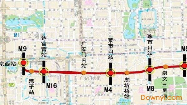 北京地铁7号线路图最新版