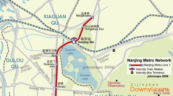 南京1号线线路图 南京地铁1号线线路图