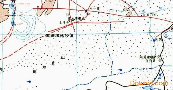 罗布泊考察路线图 罗布泊行车路线图
