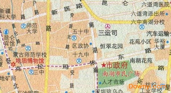 乌鲁木齐旅游景点地图
