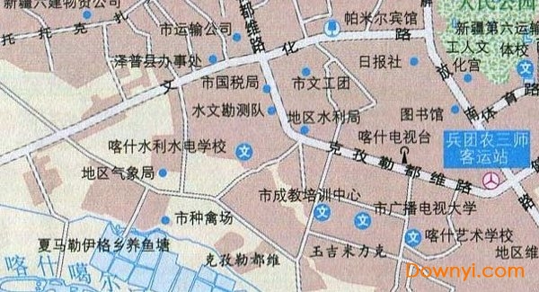 喀什自驾游地图 喀什各县分布地图