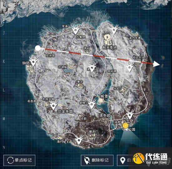 和平精英圣诞模式雪橇车刷新点位