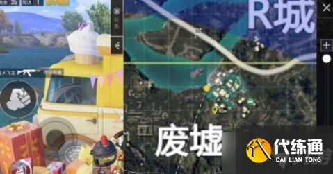 和平精英废墟打卡点在哪里？废墟爱心小岛打卡位置坐标一览