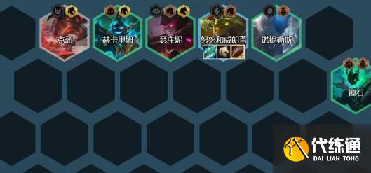 云顶之弈11.16铁骑努努阵容装备搭配详解