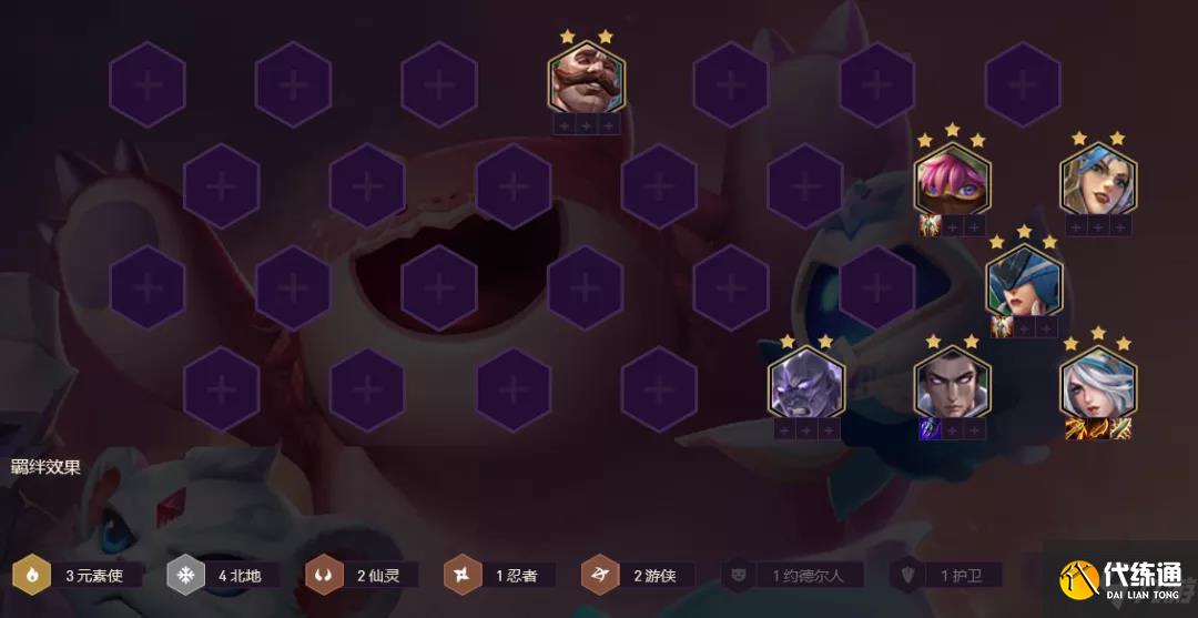 《金铲铲之战》北地元素阵容推荐