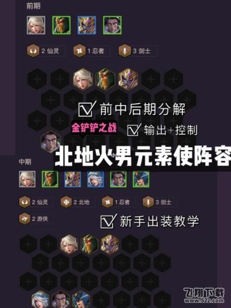 金铲铲之战北地火男阵容搭配攻略_52z.com