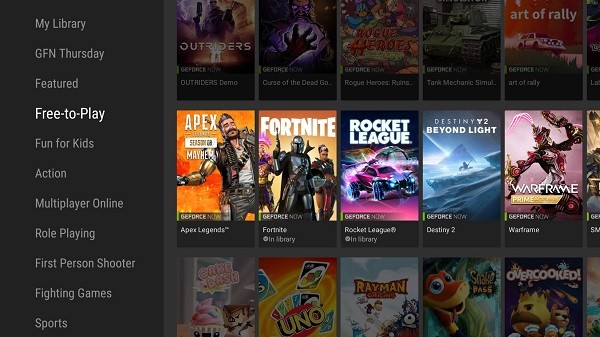 nvidia games客户端