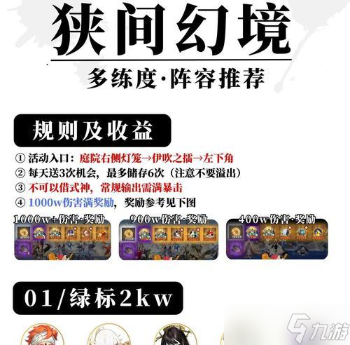 阴阳师开场幻境的开启条件是什么？