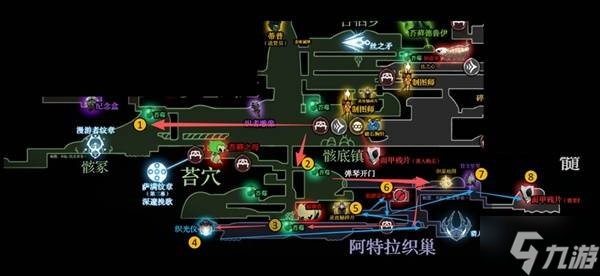 《空洞骑士丝之歌》钢魂模式速通路线分享